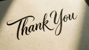 Calligraphy Thank You