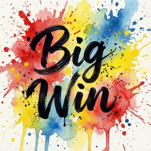 Calligraphy Watercolor Win