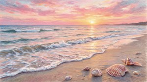Calm Beach Pastel