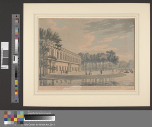 Cambridge University: East Front of the Library of Trinity College, 4 January 1800