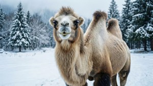 Camel in Snow