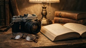 Camera and Book Nook