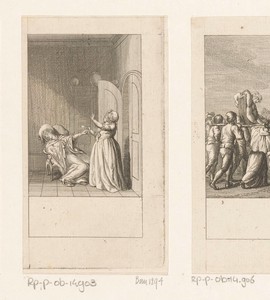 Camille bekomt van de schrik van haar beroving terwijl een huismeid haar het medicijn brengt