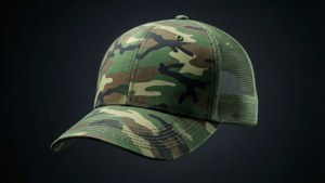 Camouflage Cap Render