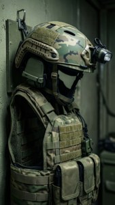 Camouflage Helmet Gear