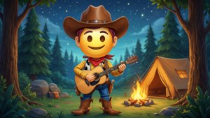 Campfire Cowboy Emoji