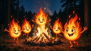 Campfire Dance Flames