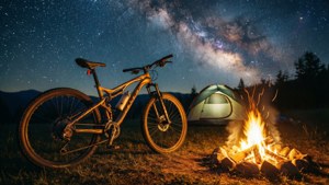 Campfire Under Stars