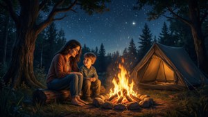Camping Under Stars