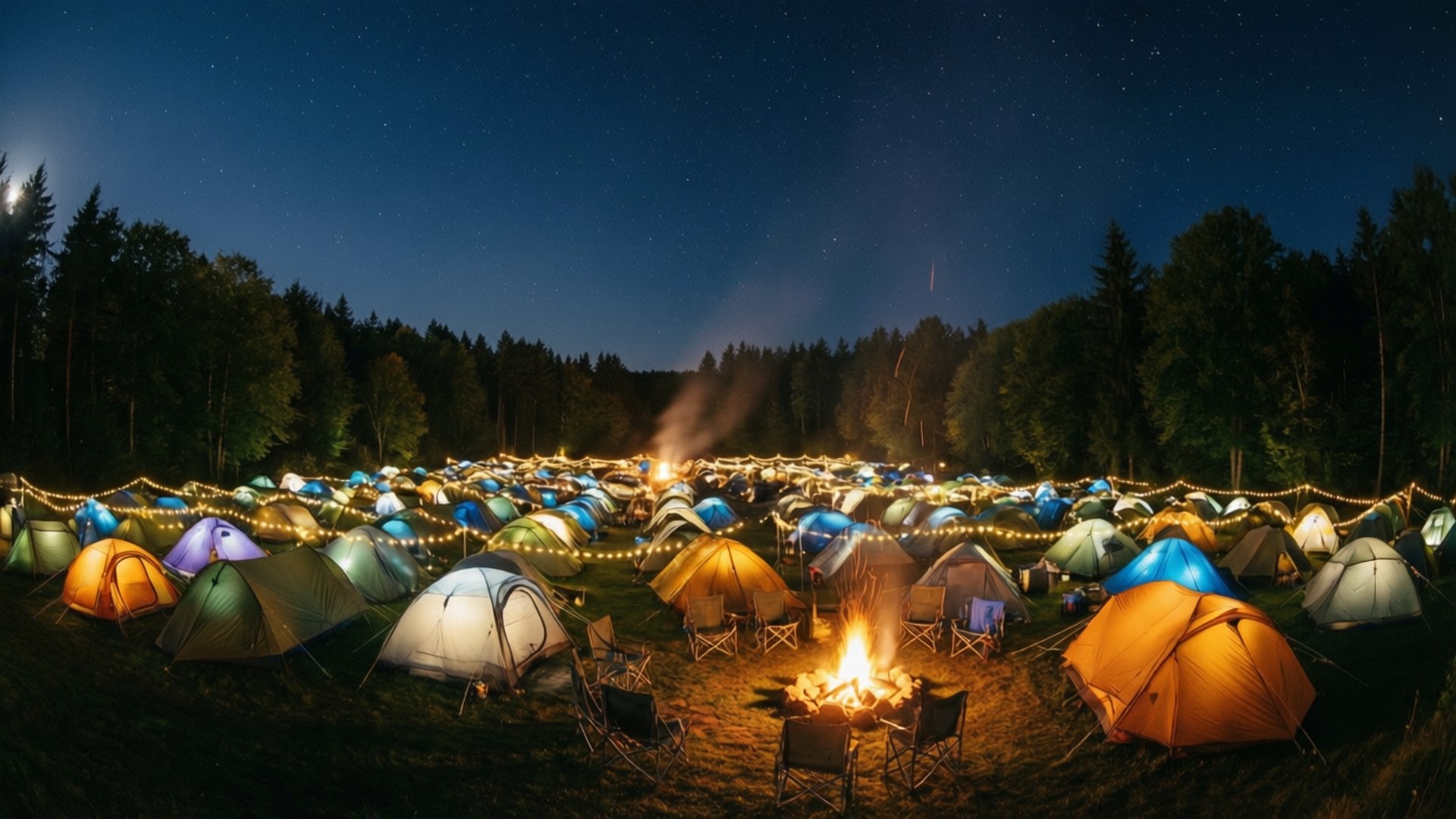 Camping Under Stars by Wallpapers.art Studio