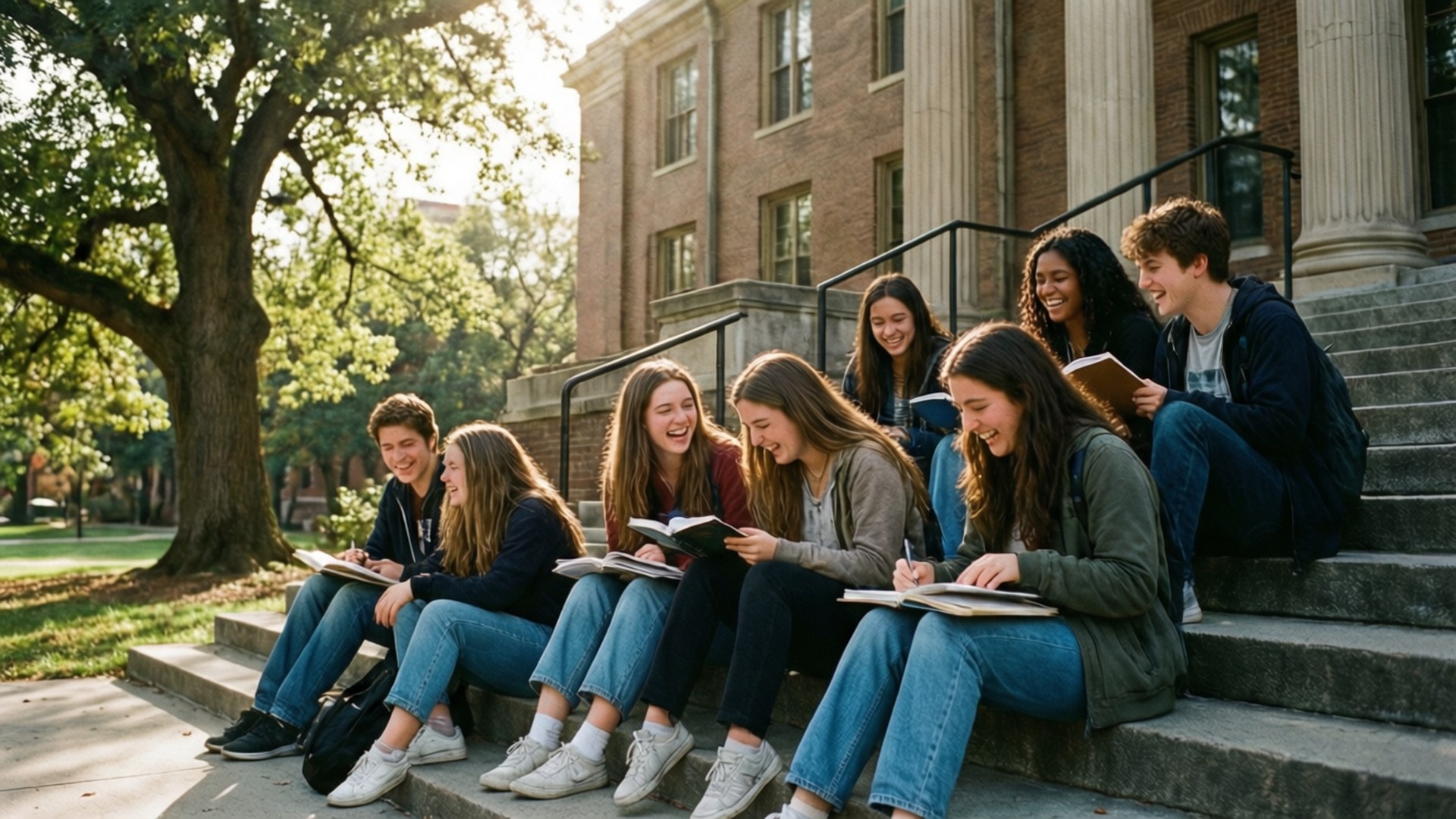 Campus Friends Forever by Wallpapers.art Studio