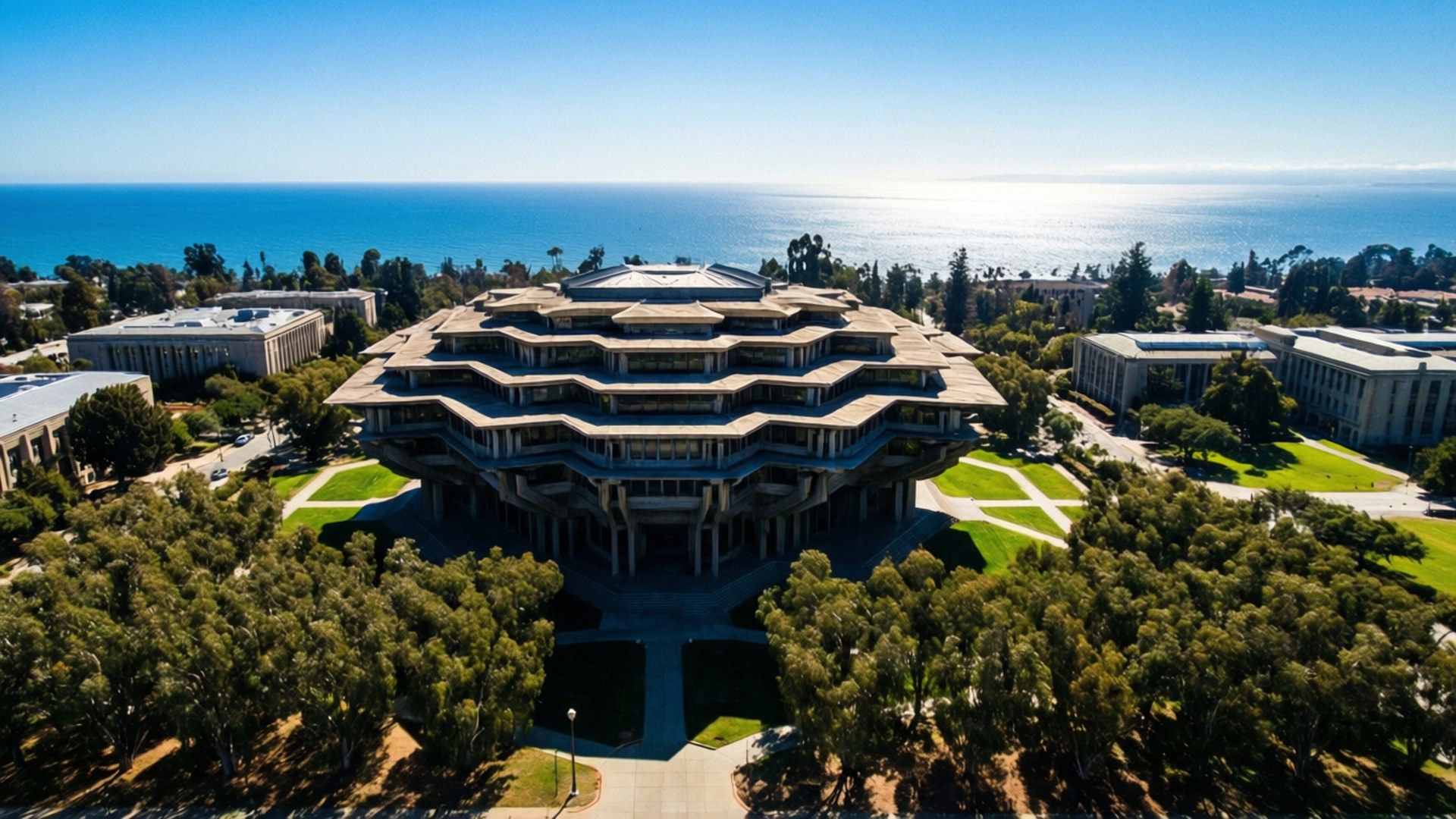 Campus from Above by Wallpapers.art Studio