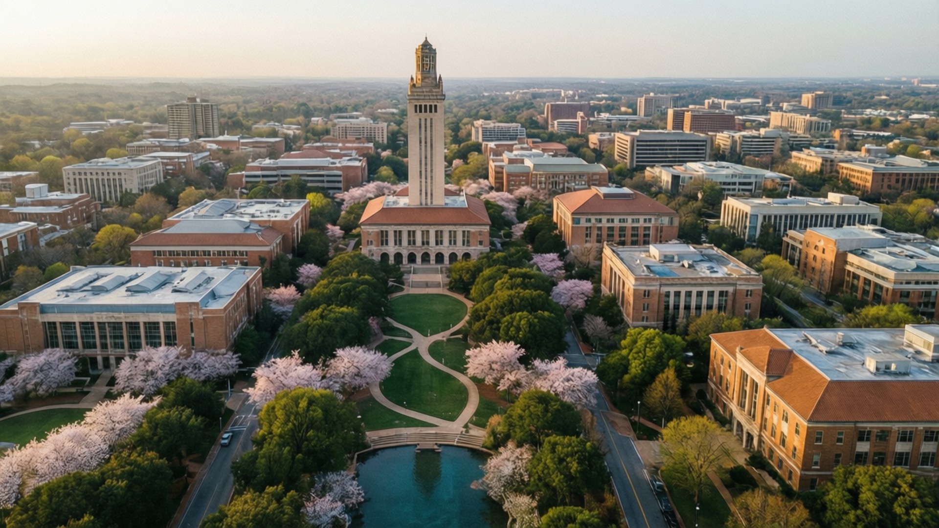 Campus in Bloom by Wallpapers.art Studio