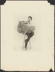 [Can Can Dancer Seated on Stool]
