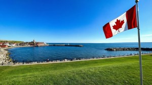 Canadian Flag at Waterfront