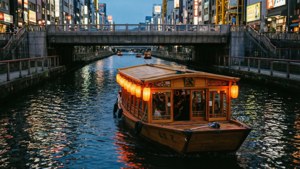 Canal Boat Twilight