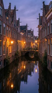 Canal Twilight Reflections