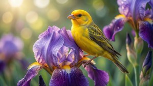 Canary on Iris