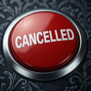 Cancelled Button Closeup