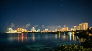 Cancun Night Skyline