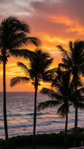 Cancun Sunset Silhouette