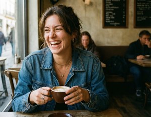 Candid Coffee Moment
