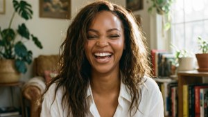 Candid Joyful Rihanna