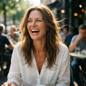Candid Joyful Smile