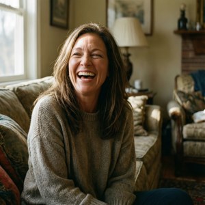 Candid Laugh in Sunlight