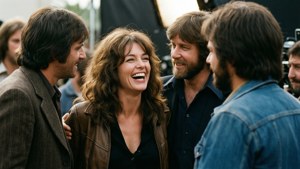 Candid Laughter on Set