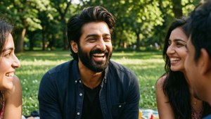Candid Laughter with Friends