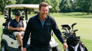 Candid Moment with Caddie