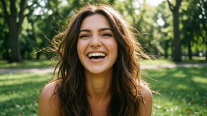 Candid Park Laughter