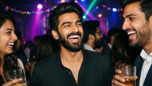 Candid Party Laughter