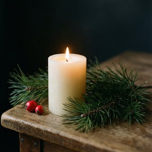 Candle and Pine