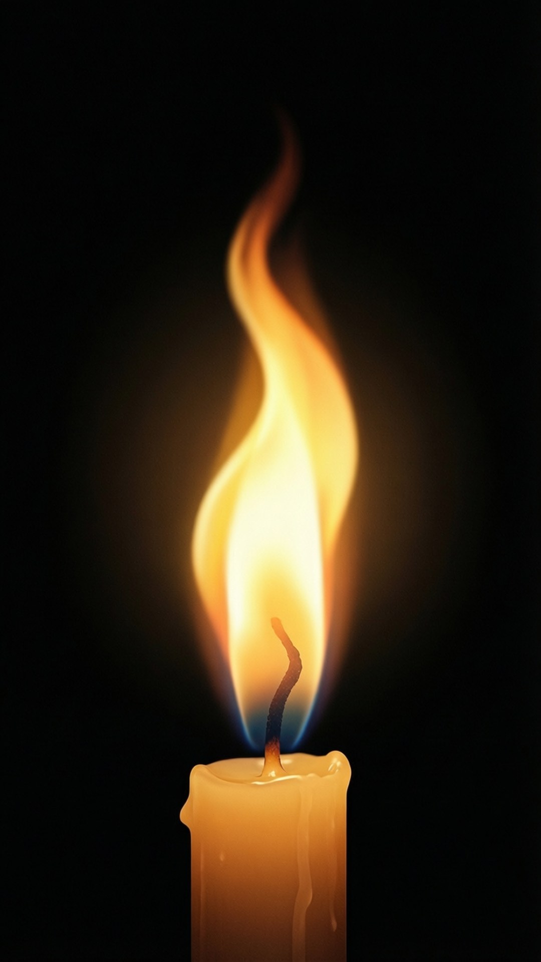 Candle Flame Serenity by Wallpapers.art Studio