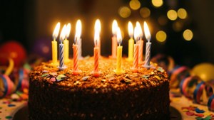 Candlelit Birthday Cake