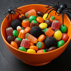 Candy Bowl with Spider