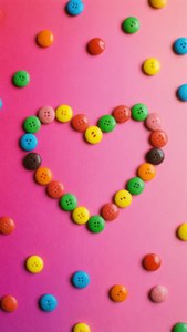 Candy Button Heart