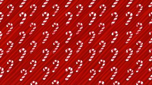 Candy Cane Pattern Red
