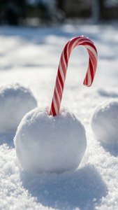 Candy Cane Snowball