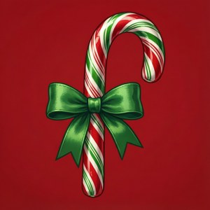Candy Cane Stripe Tag