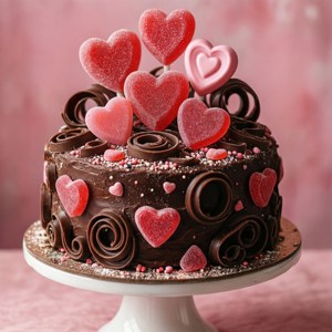 Candy Heart Cake