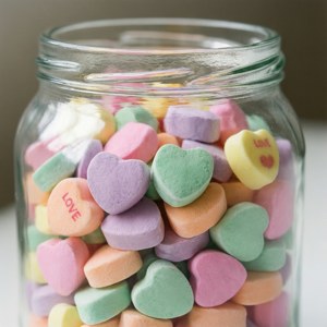 Candy Heart Jar