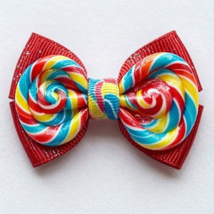 Candy Swirl Lollipop Bow