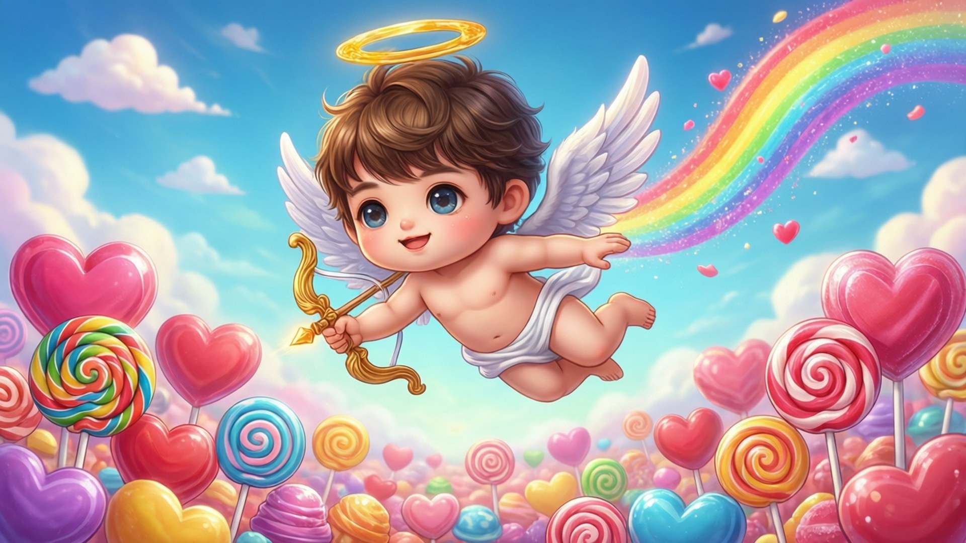 Candyland Cupid by Wallpapers.art Studio
