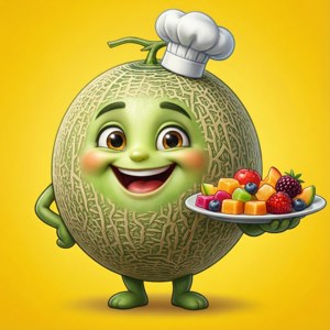 Cantaloupe Chef Character