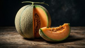 Cantaloupe Half and Slice