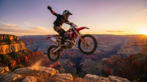 Canyon Jump Sunset