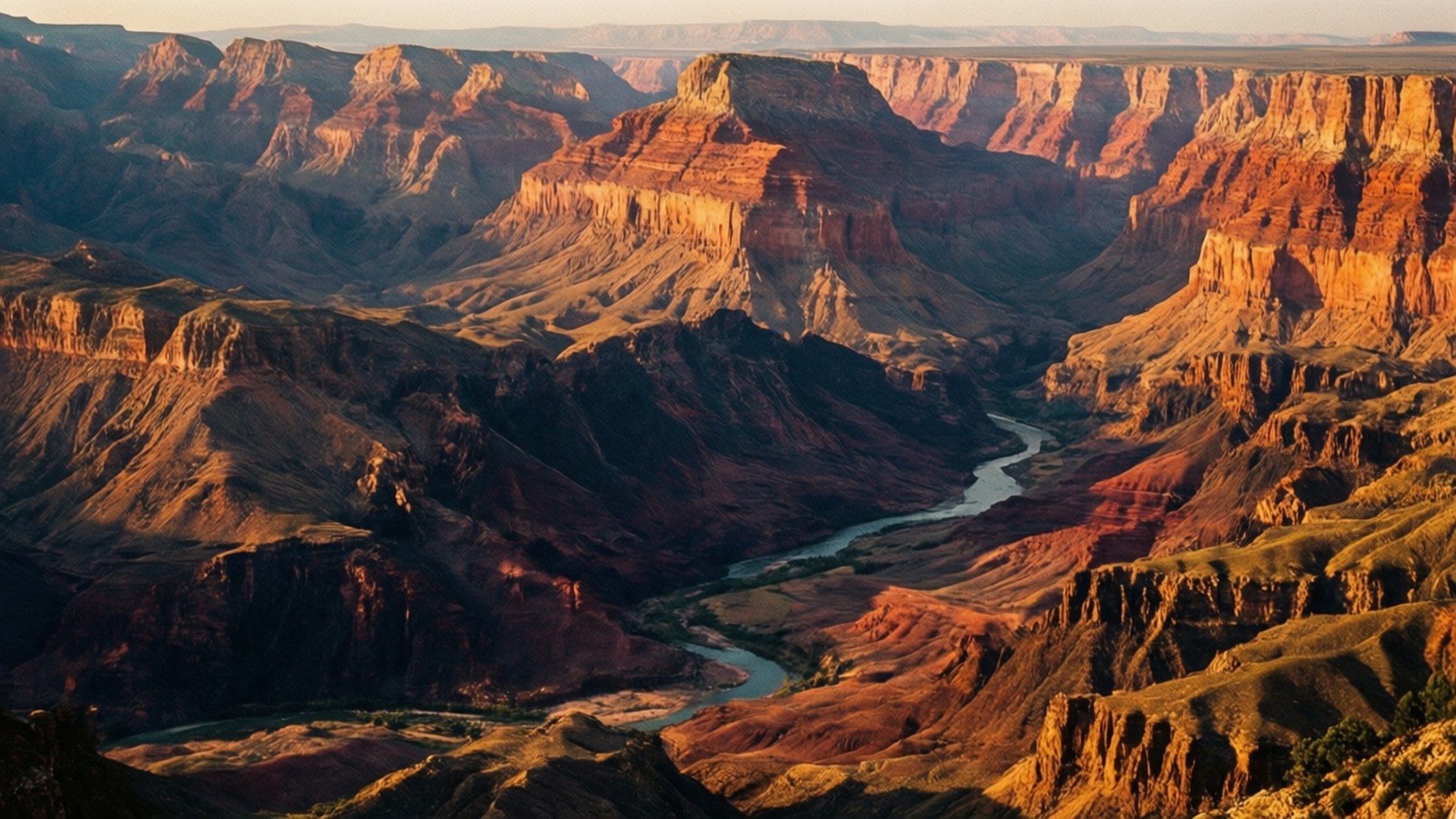 Canyon River from Above by Wallpapers.art Studio